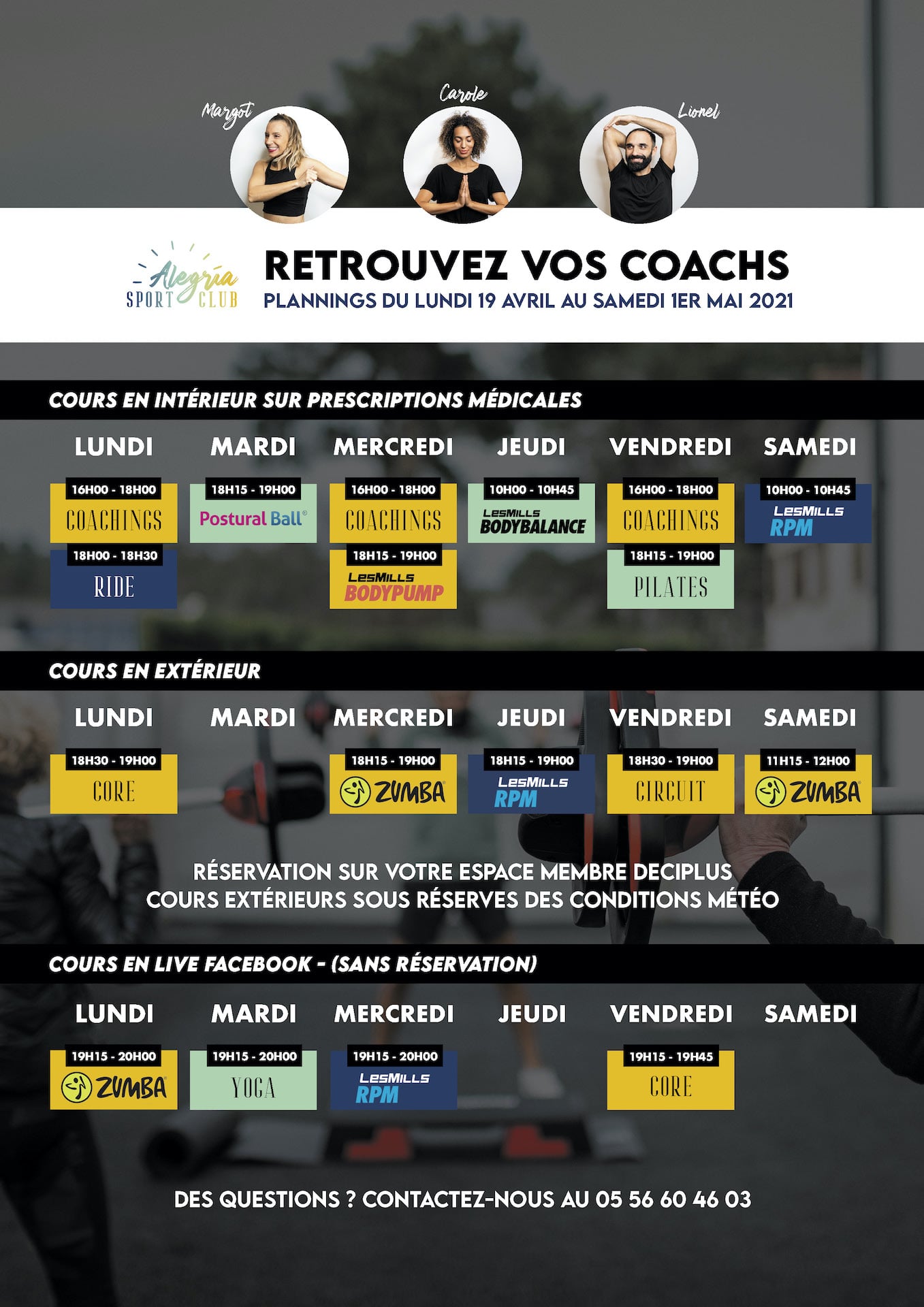 Planning Info Covid Avril Mai Alegria